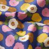 Tecido de algodão Cretone Flores redondas – amarelo-sol/azul,  thumbnail number 2