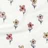 Jersey Favos Flores | Poppy Fabrics – marfim/damasco,  thumbnail number 2