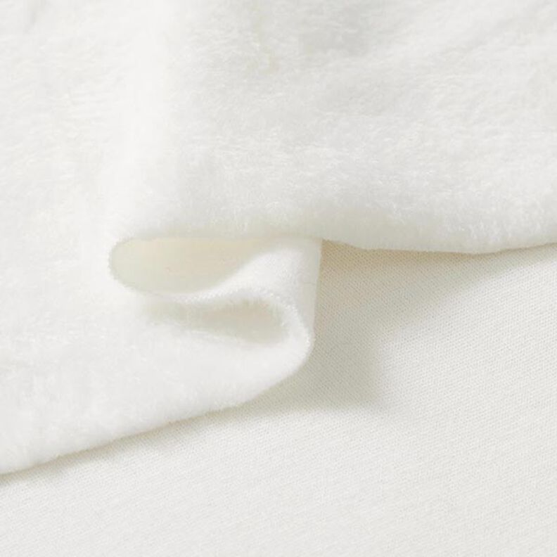 Tecido polar alpino Sweater aconchegante Liso – branco sujo,  image number 4