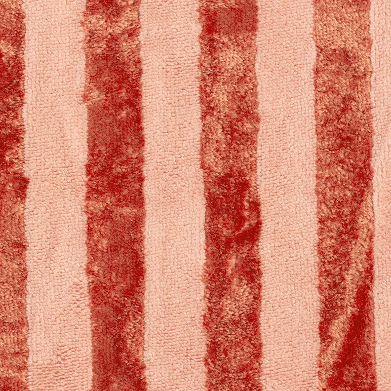 Tecido turco Bambu Riscas grossas – vermelho/lagosta,  image number 1