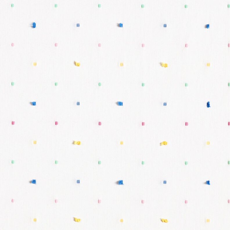 Popelina Confetes coloridos – branco,  image number 1