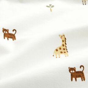 Jersey de algod&atilde;o Pequenos animais da savana &ndash; branco, 