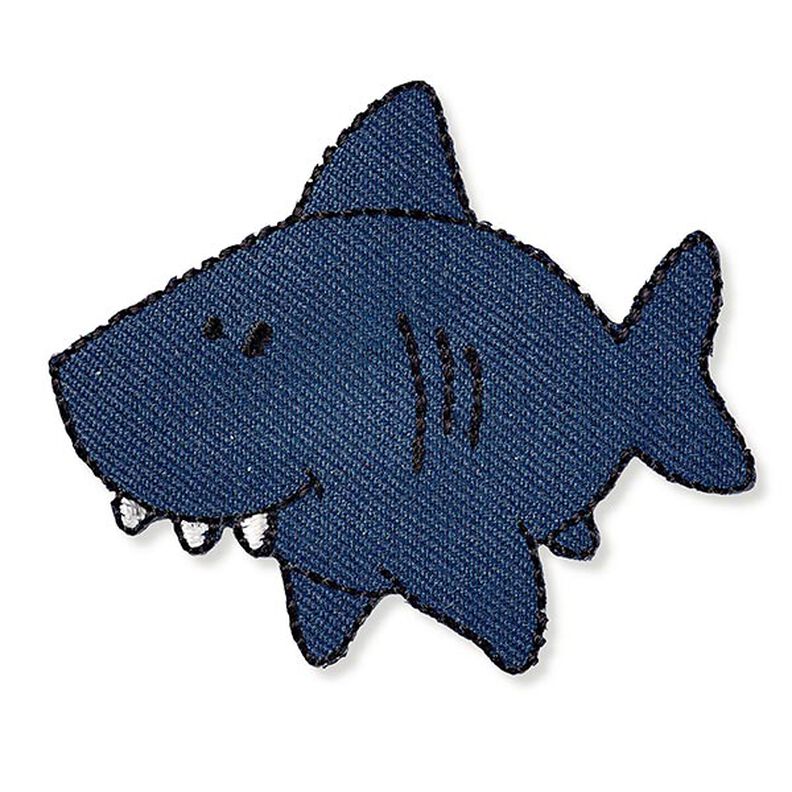 Aplicação Tubarão [ 5 x 5,8 cm ] | Prym – azul-marinho,  image number 1