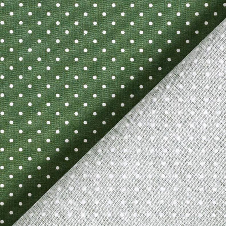 Popelina de algodão pintas pequenas – verde escuro/branco,  image number 6