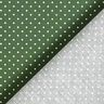 Popelina de algodão pintas pequenas – verde escuro/branco,  thumbnail number 6