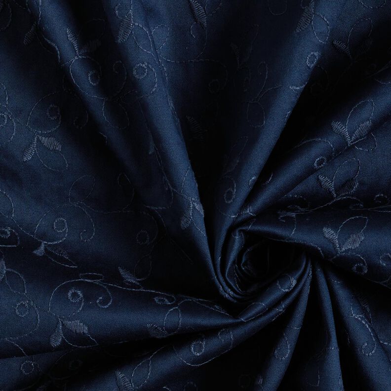 Gabardine Stretch Bordado Gavinha – azul-marinho,  image number 3