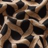 Jersey de viscose Padrão entrançado brilhante – preto/damasco,  thumbnail number 5