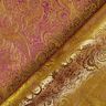 Jacquard para vestuário Paisley metálico – roxo/dourado,  thumbnail number 6