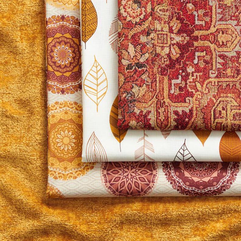 Tecido para decoração Gobelina tapete de tecido – terracota/vermelho-fogo,  image number 3