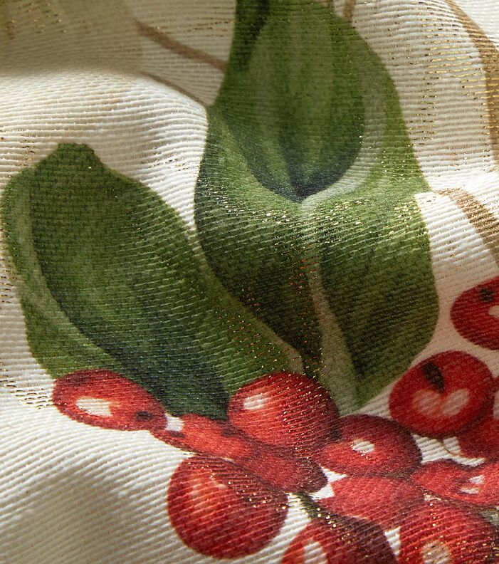 Tecido para decoração Jacquard Lurex Azevinho – natural/dourado,  image number 2