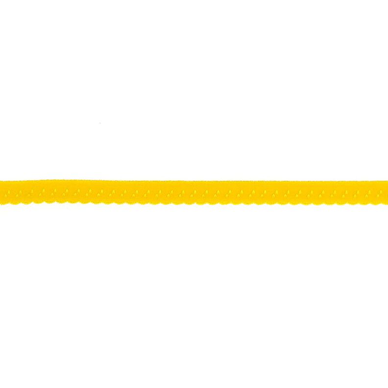 Fita de nastro elástica Renda [12 mm] – amarelo-sol,  image number 1