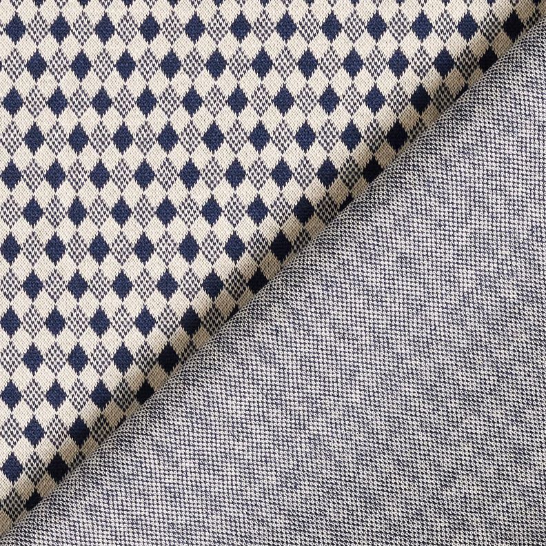 Jersey Romanit Mini losangos – bege claro/azul-marinho,  image number 4