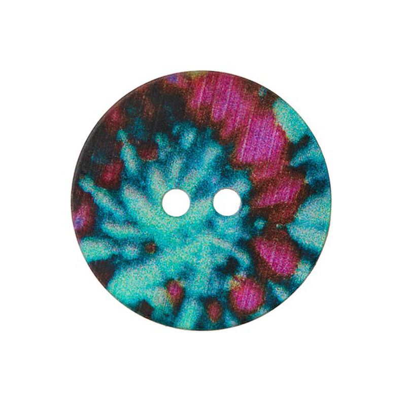 Botão de madrepérola, 2 furos  – mistura de cores,  image number 1