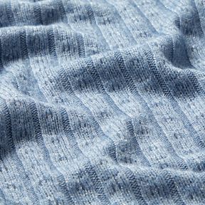 Tecido de malha Ajour Riscas brilhantes requintadas – azul claro, 