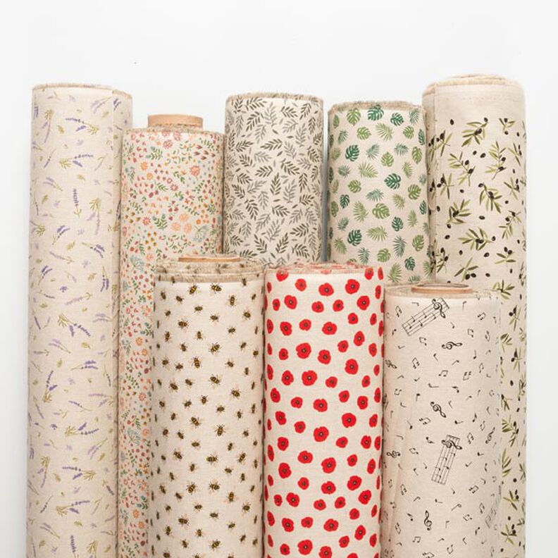 Tecido para decora&ccedil;&atilde;o Meio linho Panam&aacute; Alfazema &ndash; natural/lavanda,  image number 3