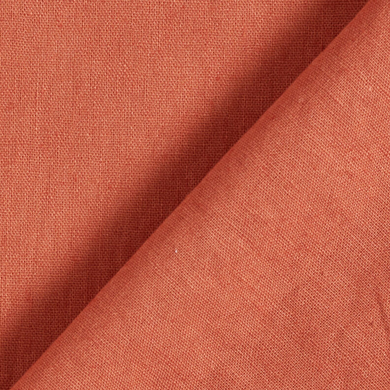 Mistura de linho e algodão Liso – cobre,  image number 3