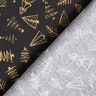 Tecido de algodão Cretone Pinheiros elegantes – preto/dourado,  thumbnail number 4