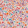 Tecido de algodão Popelina Flores coloridas – bege claro/lavanda,  thumbnail number 1