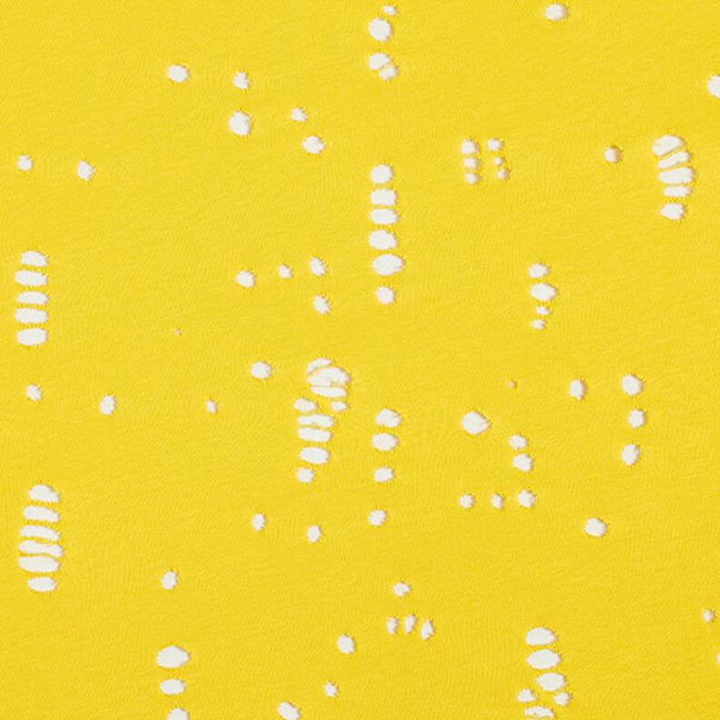 Jersey de algodão Destroyed – amarelo-limão,  image number 7