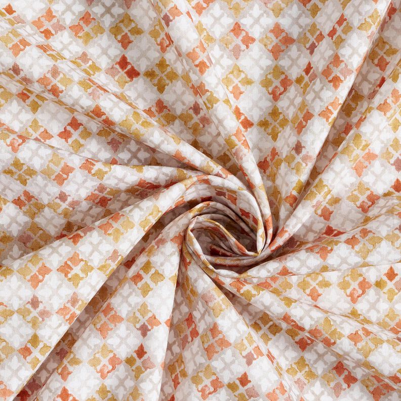 Embalagem de tecidos Popelina Sonho oriental – cinzento-névoa/cobre,  image number 7
