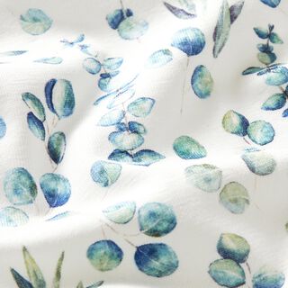 Jersey de algodão Eucalipto em aguarela Impressão Digital – branco sujo/eucalipto, 