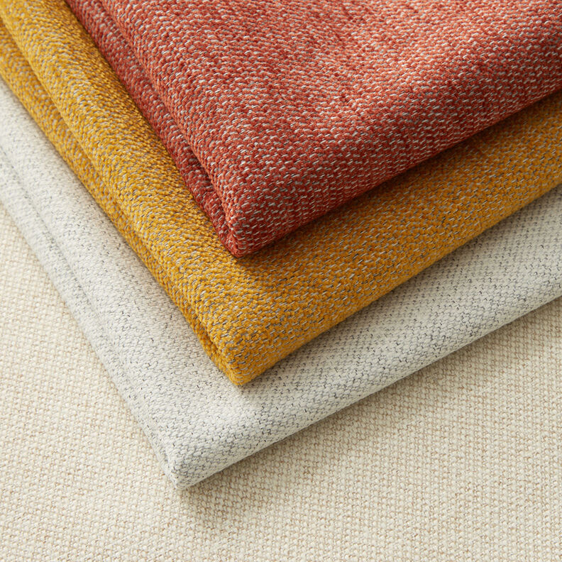 Tecido para estofos Chenille Melange – amarelo-caril/cinzento-prateado,  image number 4