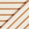 Jersey de algodão Riscas estreitas e largas – creme/canela,  thumbnail number 4