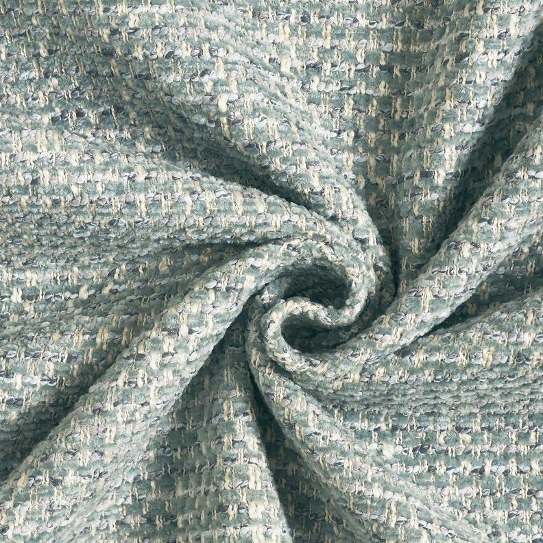 Tecido para estofos Look bouclé colorido – verde amarelado/creme,  image number 1