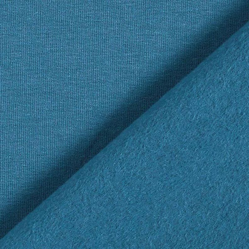 Sweat de algodão leve liso – azul petróleo claro,  image number 5