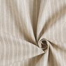 Tecido para decoração Meio linho Panamá Riscas finas – natural/branco,  thumbnail number 3