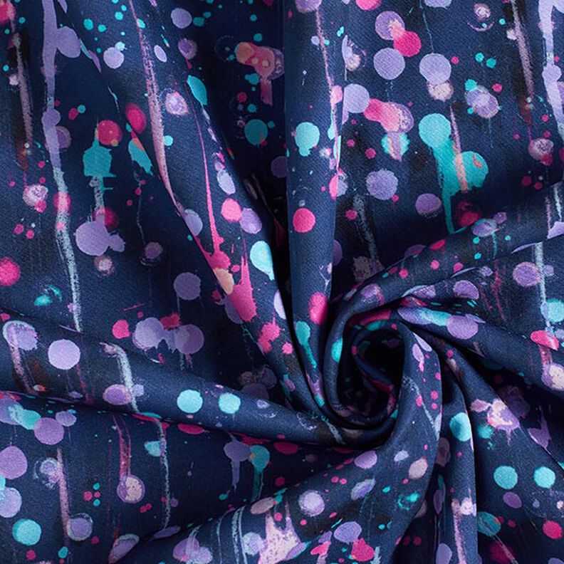 Softshell Manchas borratadas Impressão Digital – azul-marinho/rosa intenso,  image number 4