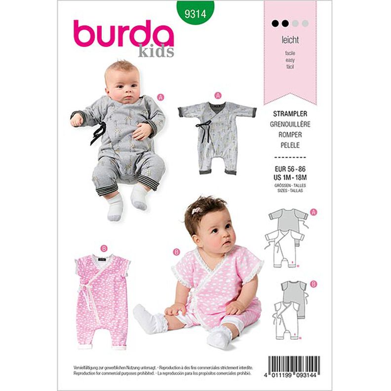 Babygro, Burda 9314 | 56-86,  image number 1
