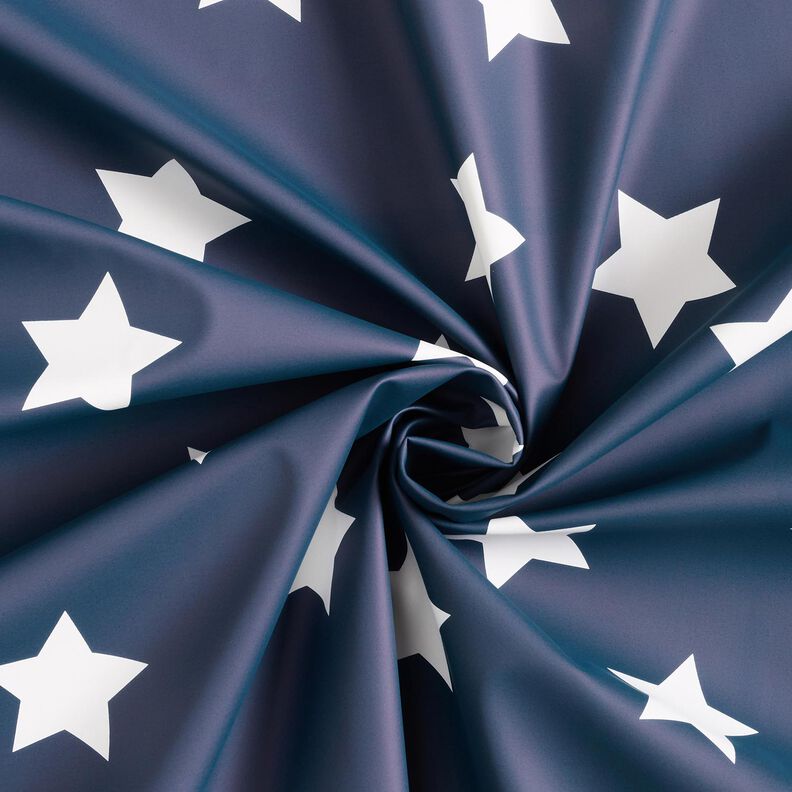 Tecido para impermeáveis Estrelas – azul-marinho,  image number 4