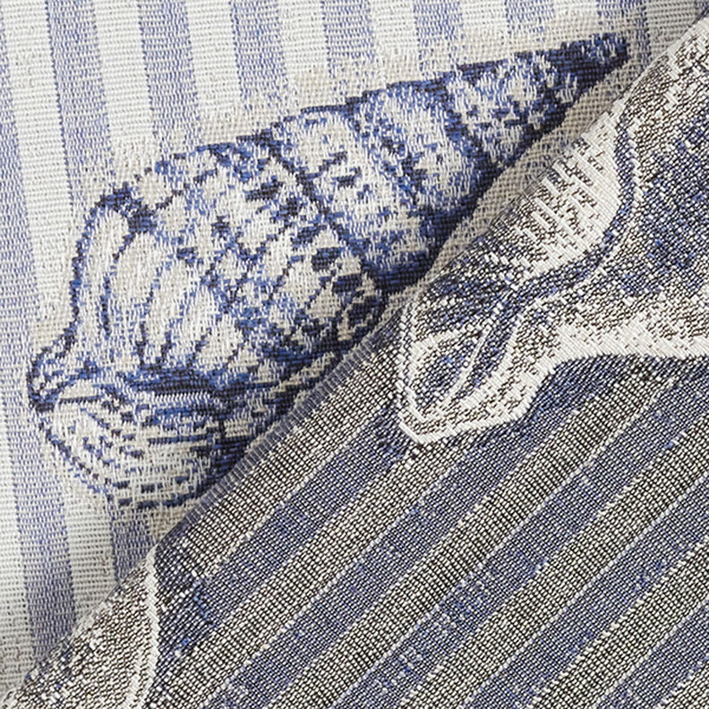 Tecido para decoração Gobelina bivalves – azul,  image number 4