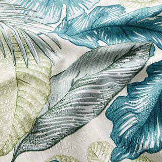 Tecido para decoração Meio linho Panamá Selva – azul petróleo claro, 