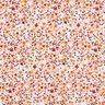 Tecido de algodão Cretone Flores espalhadas – rosé/laranja-pêssego,  thumbnail number 1