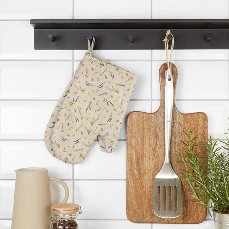 Tecido para decora&ccedil;&atilde;o Meio linho Panam&aacute; Alfazema &ndash; natural/lavanda,  image number 9