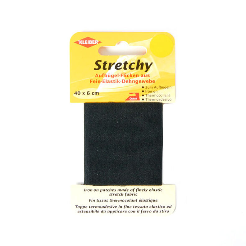 Remendo elástico Stretchy – preto,  image number 1
