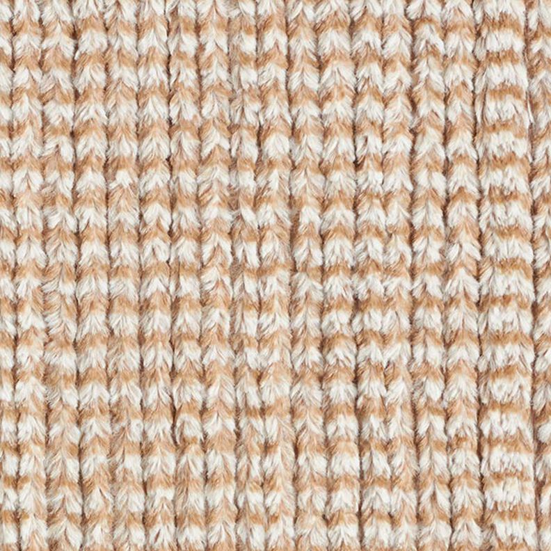 Pelo artificial Aparência de malha grossa – beige,  image number 1