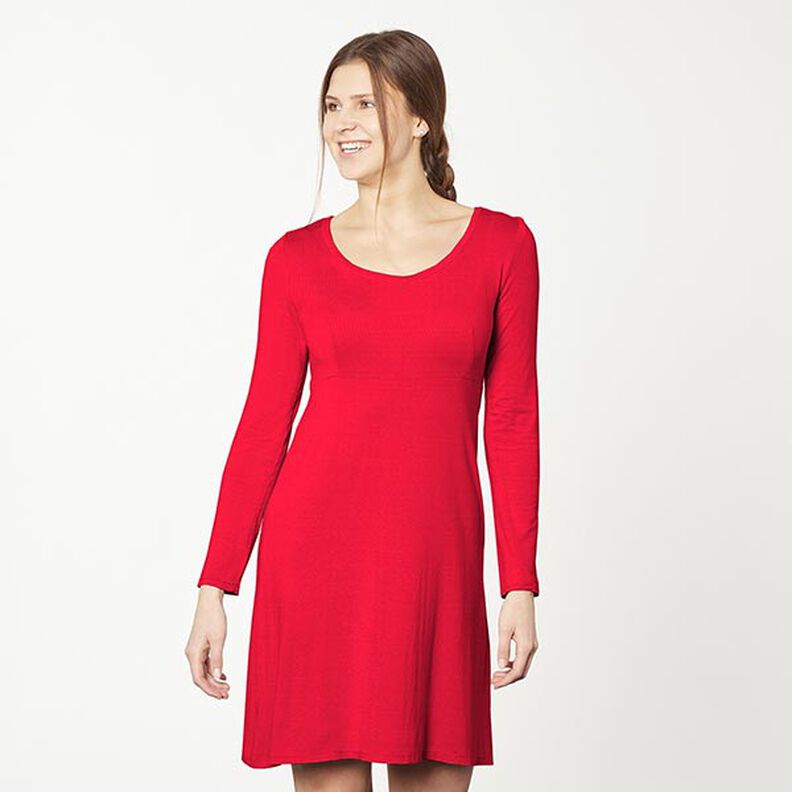 Jersey de algodão médio liso – vermelho,  image number 6