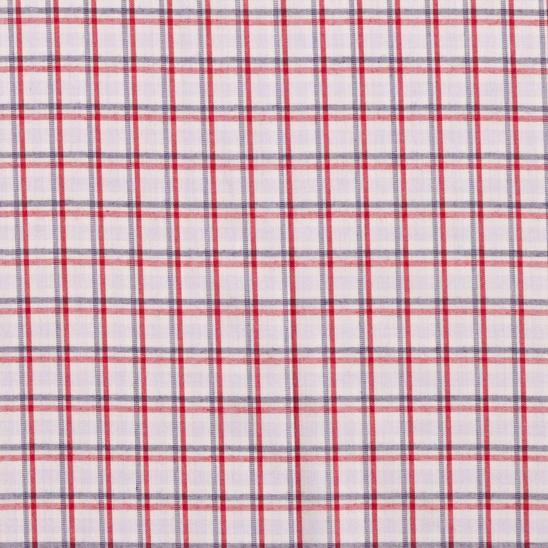 Tecido para camisas Xadrez misturado &ndash; branco/azul-marinho,  image number 1