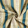 Tecido para mobiliário Jacquard Biedermeier Riscas – creme/azul,  thumbnail number 4