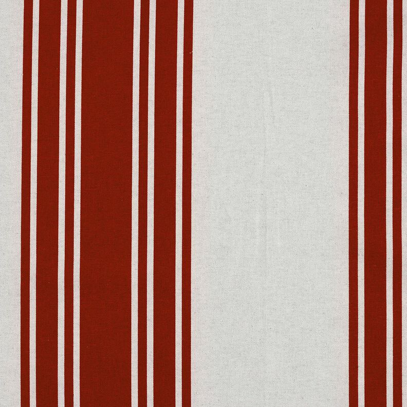Tecido para decoração Panamá Riscas grossas – carmin/cinzento-névoa,  image number 1