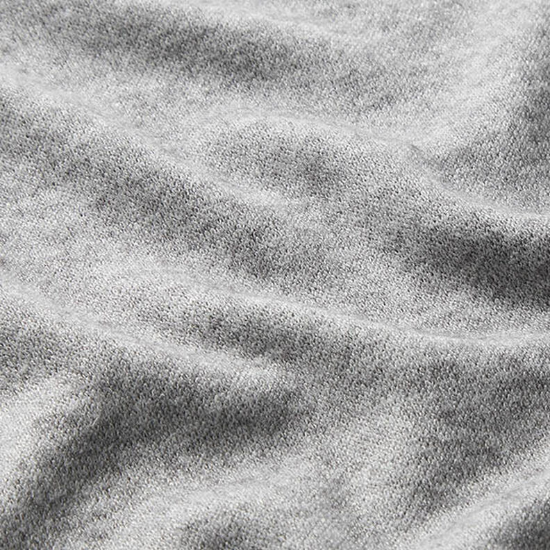 Tecido de malha Mistura de viscose Melange – cinzento-prateado,  image number 2