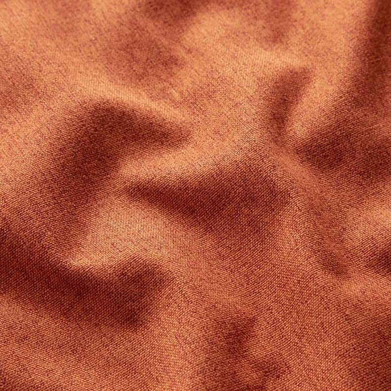 Tecido para estofos Melange fina – terracota,  image number 2