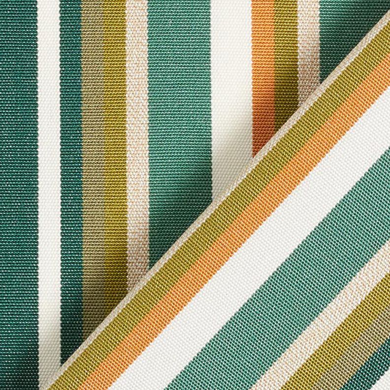 Tecido para toldos Riscas mistas – verde pinheiro/branco sujo,  image number 5