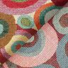 Tecido para decoração Gobelina Círculos coloridos – bege claro/carmin,  thumbnail number 4