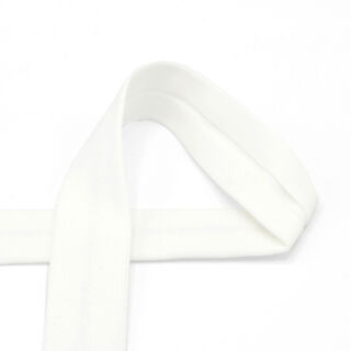 Fita de viés Jersey de algodão [20 mm] – branco sujo, 