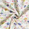 Tecido para decoração Sarja de algodão Flores dos prados – marfim/azul violeta,  thumbnail number 3