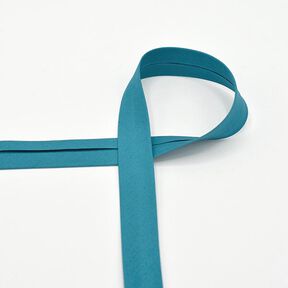 Fita de viés em algodão Popelina [20 mm] – azul petróleo, 